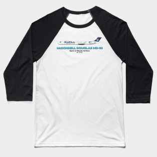 McDonnell Douglas MD-83 - Spirit of Manila Airlines Baseball T-Shirt